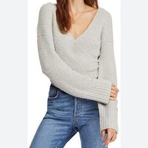 Free People Sensual Wrap Sweater
